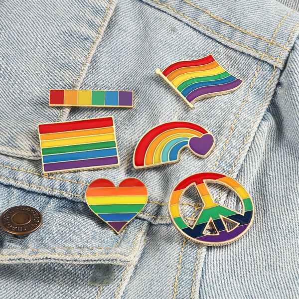 pins brooches lgbt flag rainbow heart brooch peace and love enamel clothes bag lapel pin gay lesbian pride icon badge jewelry gift 230104, Gray
pins brooches lgbt flag rainbow heart brooch peace and love enamel clothes bag lapel pin gay lesbian pride icon badge jewelry gift 230104, Gray
