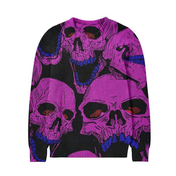 men's sweaters fashion hip hop streetwear sweater autumn winter coats men halloween style male knitted pullover 230104, White;black
men's sweaters fashion hip hop streetwear sweater autumn winter coats men halloween style male knitted pullover 230104, White;black