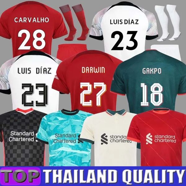 22 23 soccer jerseys home away 3rd darwin gakpo 2022 2023 mohamed diogo luis diaz alexander arnold carvalho football kit shirts men kids un, Black;yellow
22 23 soccer jerseys home away 3rd darwin gakpo 2022 2023 mohamed diogo luis diaz alexander arnold carvalho football kit shirts men kids un, Black;yellow