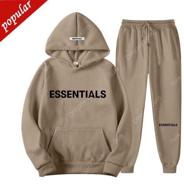 2023 ess autumn winter men women hooded sweatshirt suit pure cotton couple jogging sweatshirts oversized streetwear tracksuit, Black
2023 ess autumn winter men women hooded sweatshirt suit pure cotton couple jogging sweatshirts oversized streetwear tracksuit, Black
