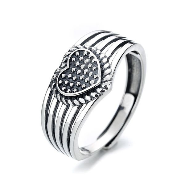 925 sterling silver big heart shape ring women vintage adjustable geometric multilayer love finger rings female romantic valentines gift
925 sterling silver big heart shape ring women vintage adjustable geometric multilayer love finger rings female romantic valentines gift