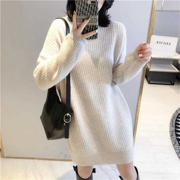 women's sweaters party dresses 2021 autumnwinter new cashmere dress women plus size round neck fashion wild long skirt 100%pure wool kn, White;black
women's sweaters party dresses 2021 autumnwinter new cashmere dress women plus size round neck fashion wild long skirt 100%pure wool kn, White;black