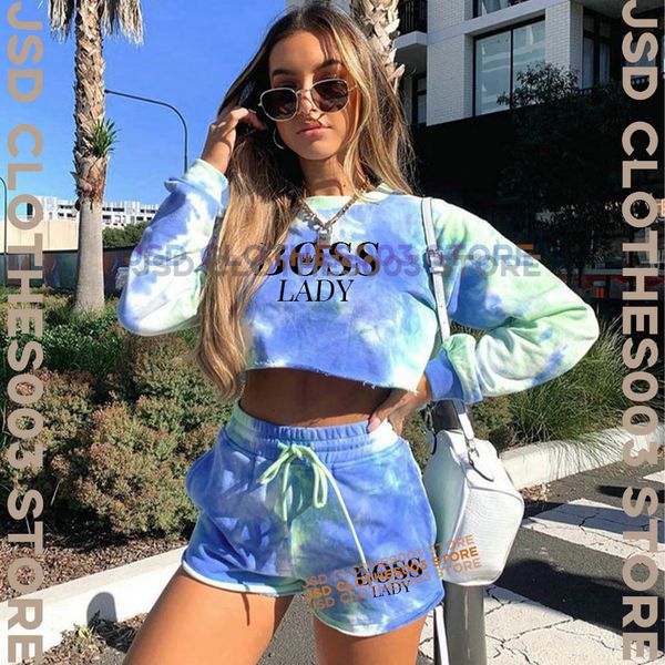 women's two piece pant set leader lady print tie dyed tracksuits sportswear crop sweatshirts suit gym ladies clothing t shirts 230106, White
women's two piece pant set leader lady print tie dyed tracksuits sportswear crop sweatshirts suit gym ladies clothing t shirts 230106, White