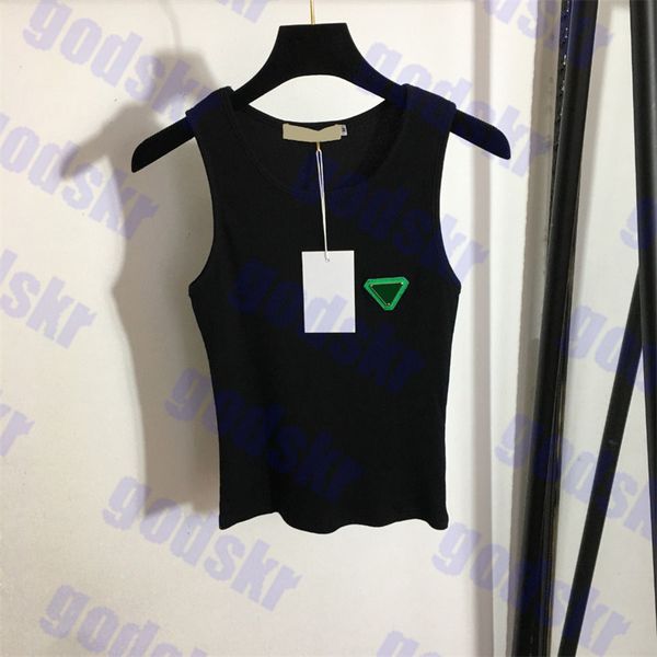 green logo tank womens with triangle badge simple vests ladies slim two colors, White
green logo tank womens with triangle badge simple vests ladies slim two colors, White
