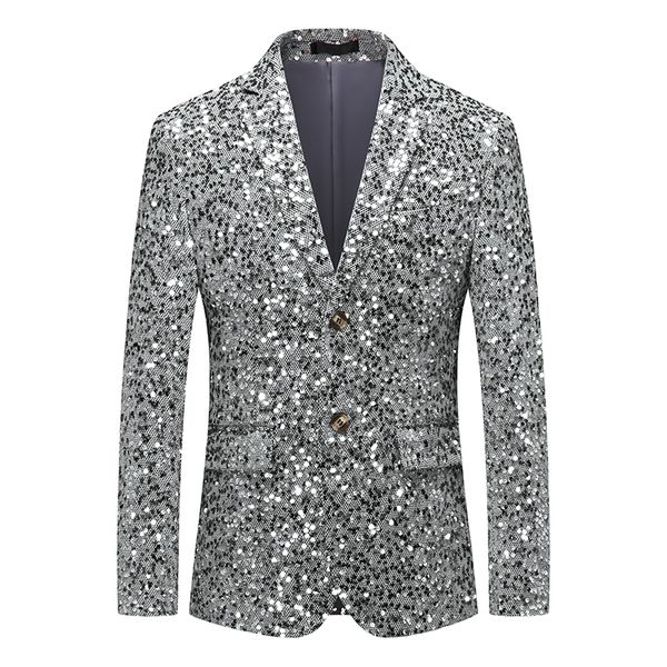 men's suits blazers stylish casual slim fitness formal one button office coat sequins jacket masculino 230106, White;black
men's suits blazers stylish casual slim fitness formal one button office coat sequins jacket masculino 230106, White;black