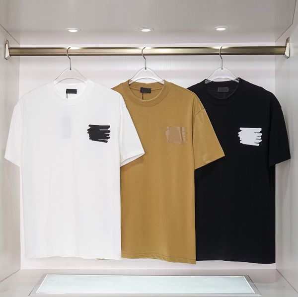 designer women's t-shirt men summer tees fashion t-shirts classic embroidery slim fit breathable lady short sleeves size s-2xl, White
designer women's t-shirt men summer tees fashion t-shirts classic embroidery slim fit breathable lady short sleeves size s-2xl, White