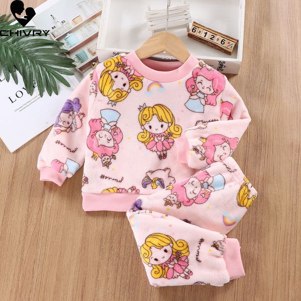 pajamas autumn winter kids thick warm flannel pajama sets baby boys girls cartoon long sleeve o neck clothing sleepwear pyjamas 230106, Blue;red
pajamas autumn winter kids thick warm flannel pajama sets baby boys girls cartoon long sleeve o neck clothing sleepwear pyjamas 230106, Blue;red