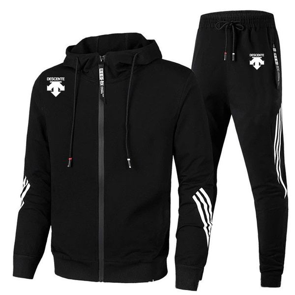 men's tracksuits descent suit autumn and winter fashion zipper hooded sweater pants two piece casual sports 230106, Gray
men's tracksuits descent suit autumn and winter fashion zipper hooded sweater pants two piece casual sports 230106, Gray