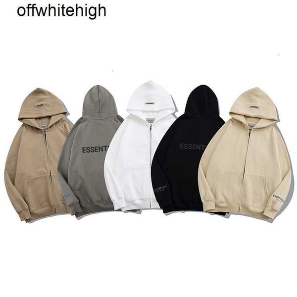 hoodie jacket feel essentials new double thread reflective zipper sweater men's and women's hooded cardigan, Black;brown
hoodie jacket feel essentials new double thread reflective zipper sweater men's and women's hooded cardigan, Black;brown