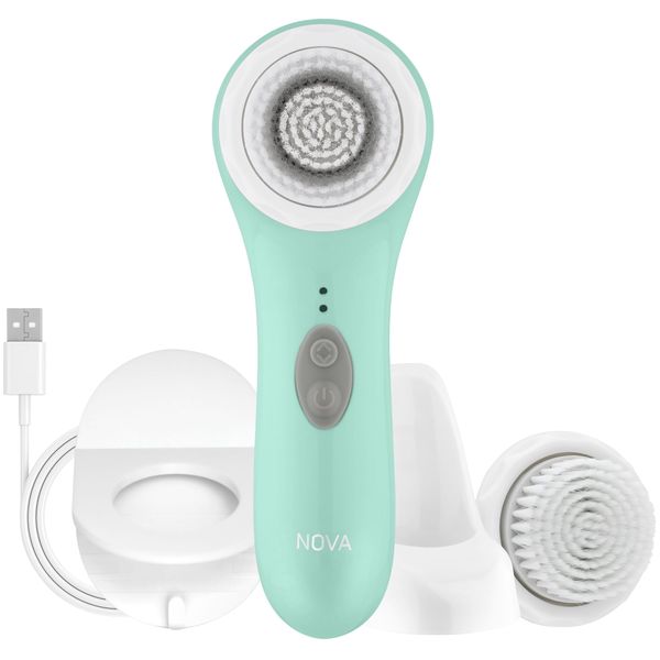 spa sciences nova sonic facial cleansing brush antimicrobial brush bristles mint
spa sciences nova sonic facial cleansing brush antimicrobial brush bristles mint