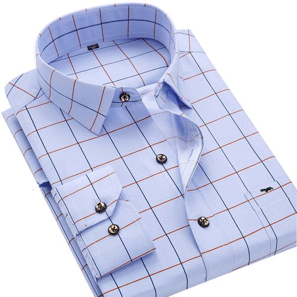 men's casual shirts mens long sleeve slimfit plaidstriped male dress shirt for business embroidery brand 230106, White;black
men's casual shirts mens long sleeve slimfit plaidstriped male dress shirt for business embroidery brand 230106, White;black