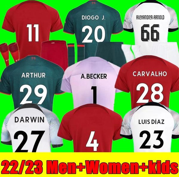 22 23 soccer jerseys season home away 3rd darwin 2022 2023 mohamed diogo luis diaz alexander arnold football kit shirts men kids uniforms, Black;yellow
22 23 soccer jerseys season home away 3rd darwin 2022 2023 mohamed diogo luis diaz alexander arnold football kit shirts men kids uniforms, Black;yellow
