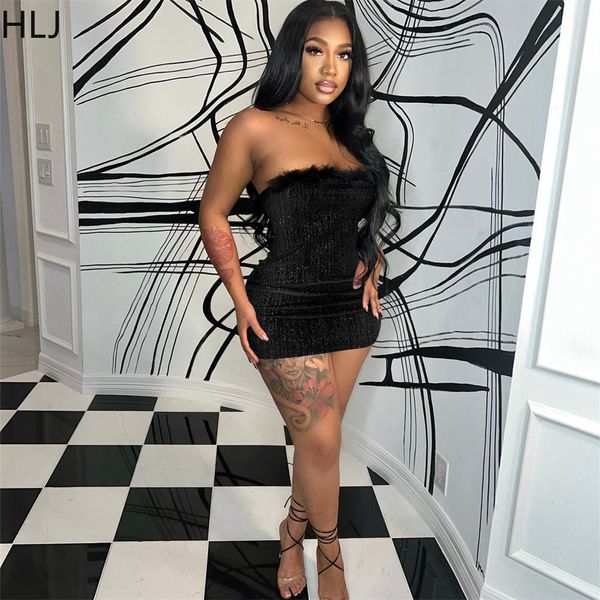 party dresses hlj off shoulder sequined faux fur trim mini dres sleeveless bodycon female nightclub vestidos 2023 230105, White;black
party dresses hlj off shoulder sequined faux fur trim mini dres sleeveless bodycon female nightclub vestidos 2023 230105, White;black