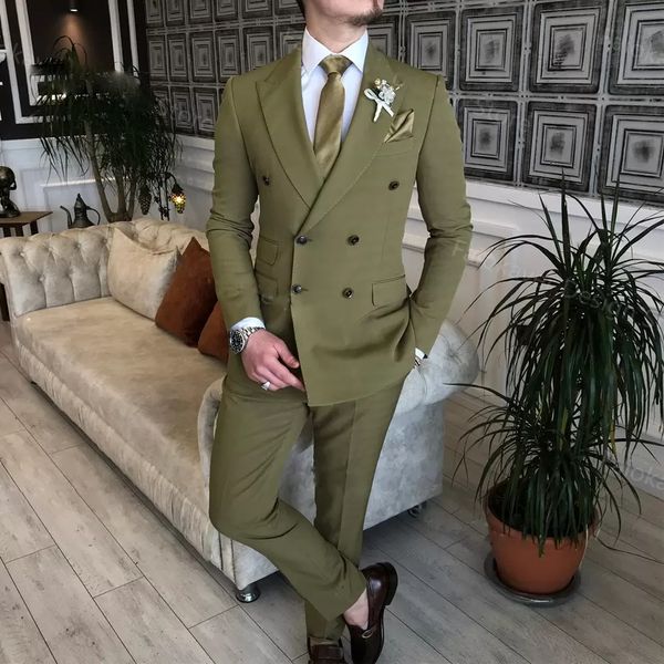 new oliver green mens suits 2pcs jacket pants groom wedding tuxedos double breasted blazer formal business party prom outfits, Black;gray
new oliver green mens suits 2pcs jacket pants groom wedding tuxedos double breasted blazer formal business party prom outfits, Black;gray