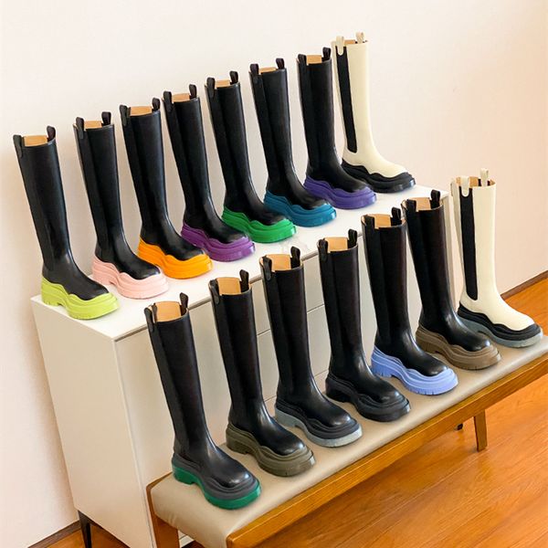 2023 r boots tire chelsea platform boots bottegas outdoor martin ankle luxury anti-slip wave colored rubber outsole elastic webbing girl wom, Black
2023 r boots tire chelsea platform boots bottegas outdoor martin ankle luxury anti-slip wave colored rubber outsole elastic webbing girl wom, Black