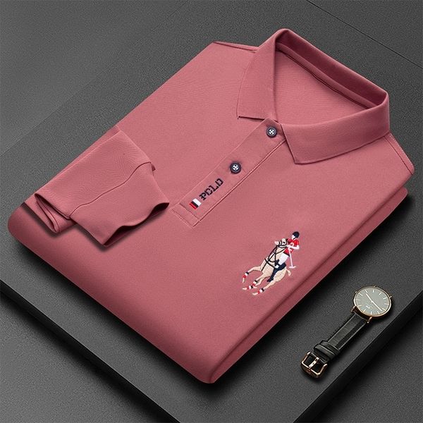 men's polos fashion embroidery long sleeve polo shirt solid color lapel business casual 230105, White;black
men's polos fashion embroidery long sleeve polo shirt solid color lapel business casual 230105, White;black
