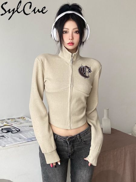 women's jackets sylcue sports and leisure printing trend all match street simple bright tight fitting women's outer wear zipper ja, Black;brown
women's jackets sylcue sports and leisure printing trend all match street simple bright tight fitting women's outer wear zipper ja, Black;brown