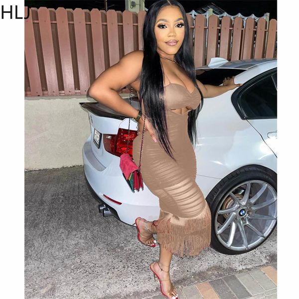 party dresses hlj women suspenders spring mesh patchwork hollow out mid vestidos female sleeveless bodycon tassels dress 230105, White;black
party dresses hlj women suspenders spring mesh patchwork hollow out mid vestidos female sleeveless bodycon tassels dress 230105, White;black