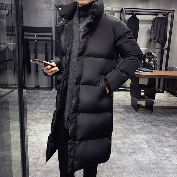 men's jackets winter padded korean fashion trend thickening and lengthening standcollar midlength men coat 230106, Black;brown
men's jackets winter padded korean fashion trend thickening and lengthening standcollar midlength men coat 230106, Black;brown