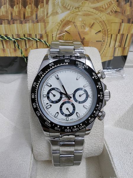 with box stainless steel sapphire 116506 men's watch 40mm ceramic bezel white dial high-quality automatic mens watches no chronograph 2, Slivery;brown
with box stainless steel sapphire 116506 men's watch 40mm ceramic bezel white dial high-quality automatic mens watches no chronograph 2, Slivery;brown