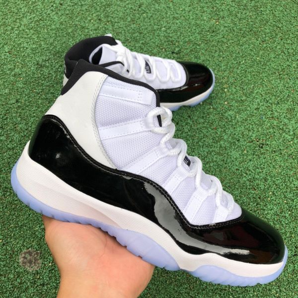 original quality jumpman 11 basketball shoes mens women designer shoes 11s xi white black sports sneakers come with box size 40-47.5 
original quality jumpman 11 basketball shoes mens women designer shoes 11s xi white black sports sneakers come with box size 40-47.5