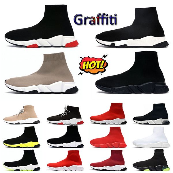 2023 sock shoes designer platform sneakers luxury triple black white graffiti clear sole volt lace-up triple beige full red boot mens womens
2023 sock shoes designer platform sneakers luxury triple black white graffiti clear sole volt lace-up triple beige full red boot mens womens