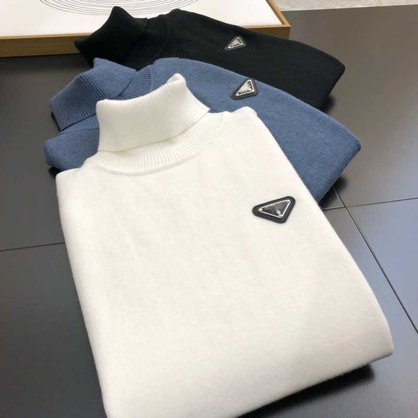 designer knitted sweater fashion chest triangle badge pullover coat men women high collar casual knittedshirt casual sweatshirt, White;black
designer knitted sweater fashion chest triangle badge pullover coat men women high collar casual knittedshirt casual sweatshirt, White;black