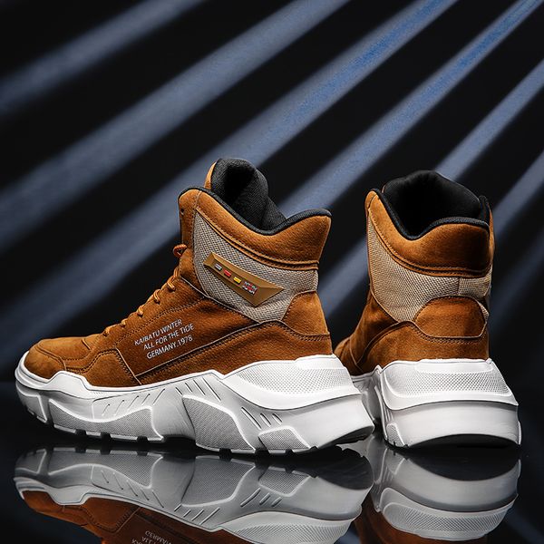 dress shoes high running autumn winter breathable leather sneakers for men lightweight gym runing tourism walking stability 230105, Black
dress shoes high running autumn winter breathable leather sneakers for men lightweight gym runing tourism walking stability 230105, Black