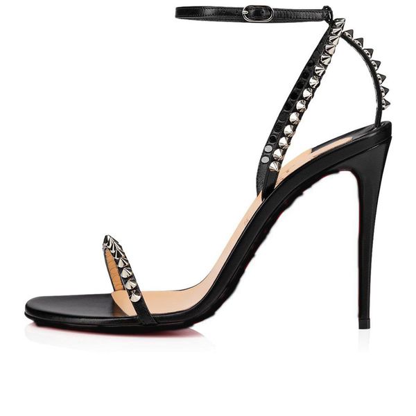 summer women's shallow shoes sandals 100mm slim fit leather open toe with rivet popular eu 35-43 cool, Black
summer women's shallow shoes sandals 100mm slim fit leather open toe with rivet popular eu 35-43 cool, Black