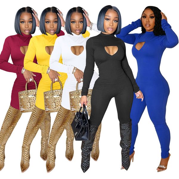 wholesale long sleeve cotton jumpsuits women one piece outfits fall winter clothes solid bodycon rompers cut out jumpsuits night club wear 8, Black;white
wholesale long sleeve cotton jumpsuits women one piece outfits fall winter clothes solid bodycon rompers cut out jumpsuits night club wear 8, Black;white