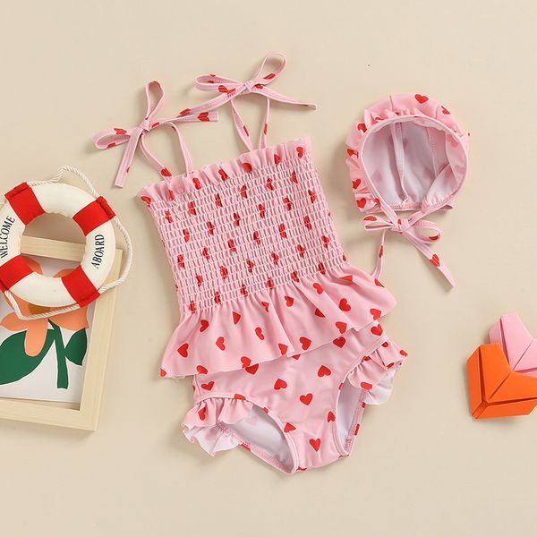 s 3pcs fashion baby girls swimwear born heart print frilly tank shorts hat swimsuit for toddlers infants 0 24 months 230106, Black
s 3pcs fashion baby girls swimwear born heart print frilly tank shorts hat swimsuit for toddlers infants 0 24 months 230106, Black