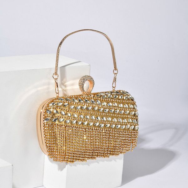 evening bags tassels ring clutches for women vintage chain shoulder bags lady's luxury party wedding purse gold b4 230106
evening bags tassels ring clutches for women vintage chain shoulder bags lady's luxury party wedding purse gold b4 230106