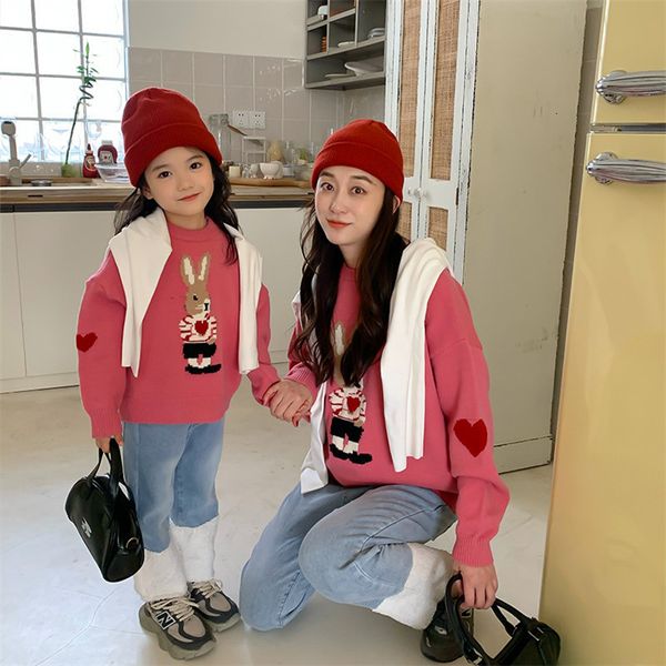 clothing sets 2023 mother daughter wool knitted sweaters cute kids cartoon rabbit pullover for family matching clothes outfits 230105, White
clothing sets 2023 mother daughter wool knitted sweaters cute kids cartoon rabbit pullover for family matching clothes outfits 230105, White