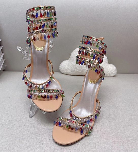 heel stiletto high jewel sandals snake twining elegant sandal rene caovilla crystal gold rhinestone dress shoes silver soles women summer cc, Black
heel stiletto high jewel sandals snake twining elegant sandal rene caovilla crystal gold rhinestone dress shoes silver soles women summer cc, Black