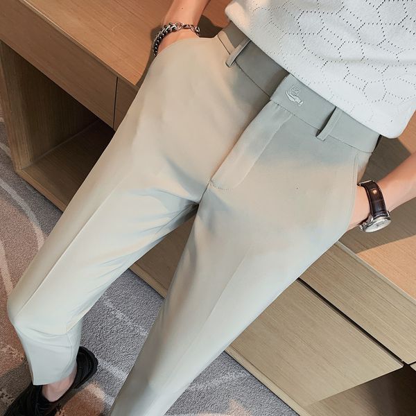 men's pants men fashion cotton solid color business suit mens groom wedding dress trousers plus size 28-38 230106, Black
men's pants men fashion cotton solid color business suit mens groom wedding dress trousers plus size 28-38 230106, Black