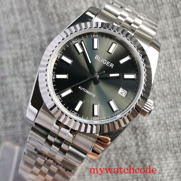 wristwatches 36mm39mm bliger grey dial sapphire glass fluted bezel luminous marks dg miyota pt5000 automatic wristwatch jubilee bracelet 230, Slivery;brown
wristwatches 36mm39mm bliger grey dial sapphire glass fluted bezel luminous marks dg miyota pt5000 automatic wristwatch jubilee bracelet 230, Slivery;brown