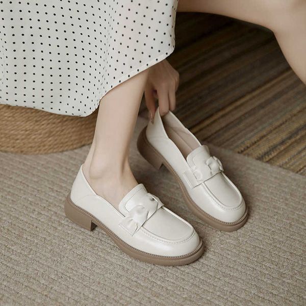small leather shoes women's soft sole british style one foot single shoes round head versatile soled thick heel, Black
small leather shoes women's soft sole british style one foot single shoes round head versatile soled thick heel, Black