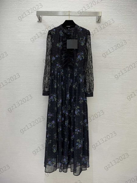 summer dresses women chest ruffle trim floral print patchwork lace sleeves dress fashion corset waist cut long hemlines skirt designer dress, Black;gray
summer dresses women chest ruffle trim floral print patchwork lace sleeves dress fashion corset waist cut long hemlines skirt designer dress, Black;gray