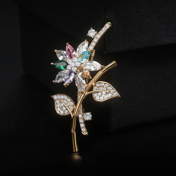 colorful flower brooches for women copper micro inlaid zircon brooch pin clothing accessories suit coat jewelry gift, Gray
colorful flower brooches for women copper micro inlaid zircon brooch pin clothing accessories suit coat jewelry gift, Gray