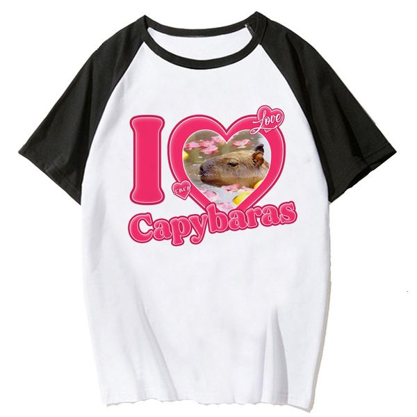 men's t shirts capybara clohes men casual y2k prin aesheic shir whie shir 230105, White;black
men's t shirts capybara clohes men casual y2k prin aesheic shir whie shir 230105, White;black