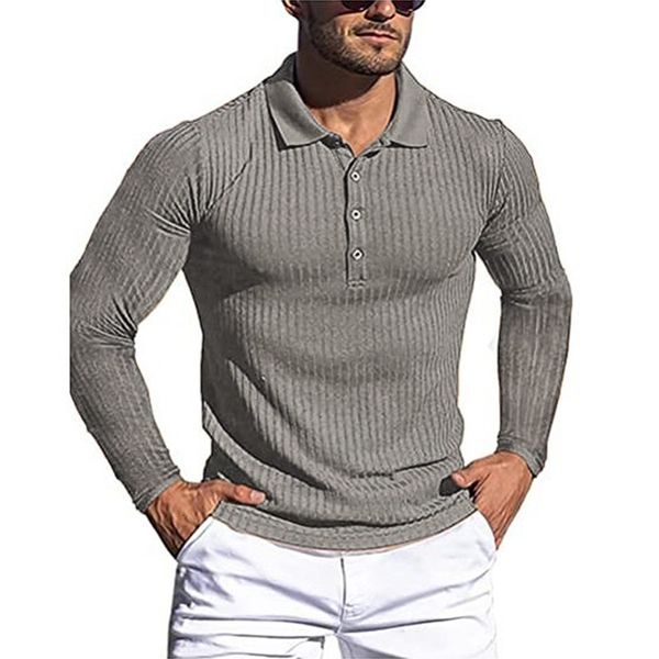 men's polos long sleeve polo shirt button design turn down collar pure color male clothing streetwear casual fashion 230106, White;black
men's polos long sleeve polo shirt button design turn down collar pure color male clothing streetwear casual fashion 230106, White;black