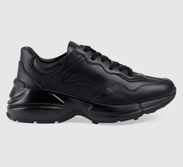 thick soled solid color luxury shoes lace up casual shoes 721751 new rhyton series women's sneakers black
thick soled solid color luxury shoes lace up casual shoes 721751 new rhyton series women's sneakers black