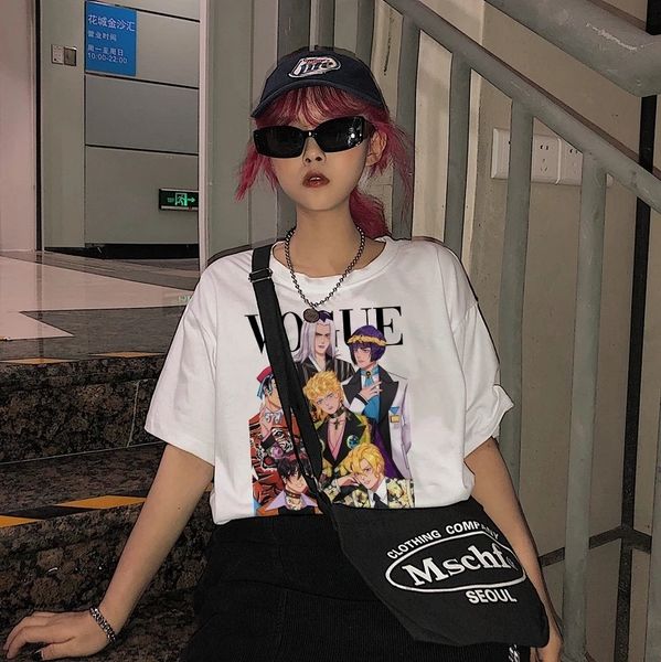 men' tank harajuku japan anime bizarre adventure funny t shirts for woman cartoon printed t shirt female casual cotton tee 230105, White;black
men' tank harajuku japan anime bizarre adventure funny t shirts for woman cartoon printed t shirt female casual cotton tee 230105, White;black