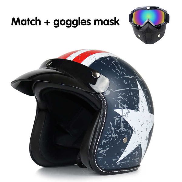 motorcycle helmets retro motorcycle capacete 3/4 open face half helmet casque moto all seasons with goggles 0105
motorcycle helmets retro motorcycle capacete 3/4 open face half helmet casque moto all seasons with goggles 0105