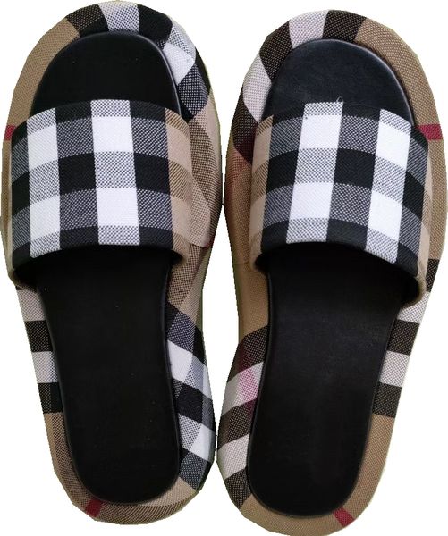 designer women plaid pattern slippers woman embossed brown elegant sliders white platform brown sandal thick bottom couple models with box d, Black
designer women plaid pattern slippers woman embossed brown elegant sliders white platform brown sandal thick bottom couple models with box d, Black