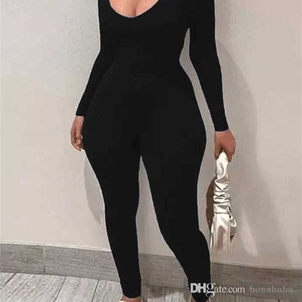 womens jumpsuit fashion 2023 playsuit long sleeved slim fit hip lifting pants, Black;white
womens jumpsuit fashion 2023 playsuit long sleeved slim fit hip lifting pants, Black;white
