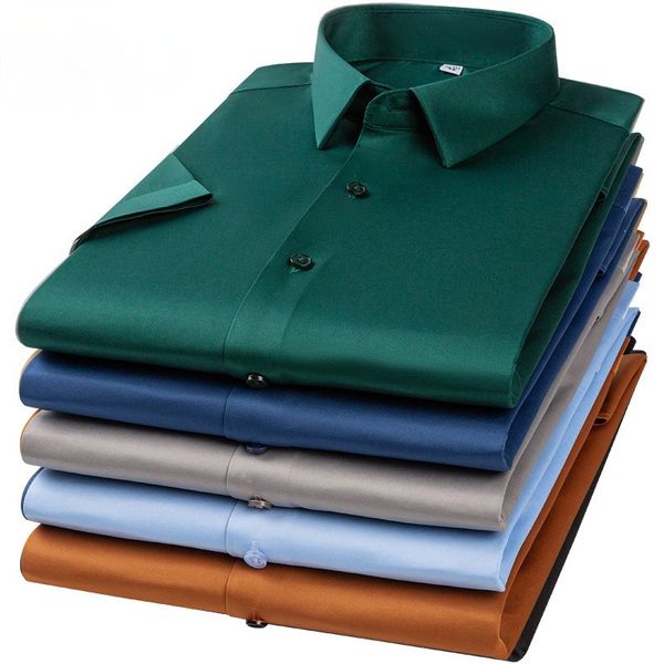 men's casual shirts 6xl noniron elasticity easy to take care business soft cozy no pockets white work short sleeve men slim fit 230106, White;black
men's casual shirts 6xl noniron elasticity easy to take care business soft cozy no pockets white work short sleeve men slim fit 230106, White;black