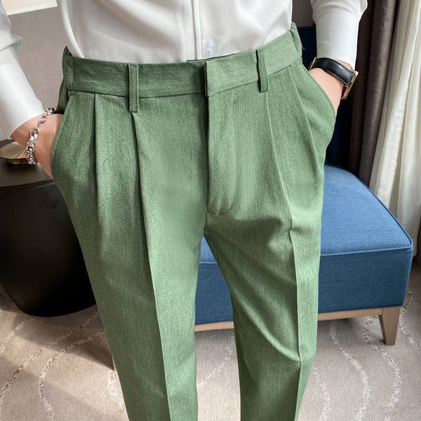 men's pants spring summer business dress men solid color office social casual suit slim ankle length trousers costume homme 230106, Black
men's pants spring summer business dress men solid color office social casual suit slim ankle length trousers costume homme 230106, Black