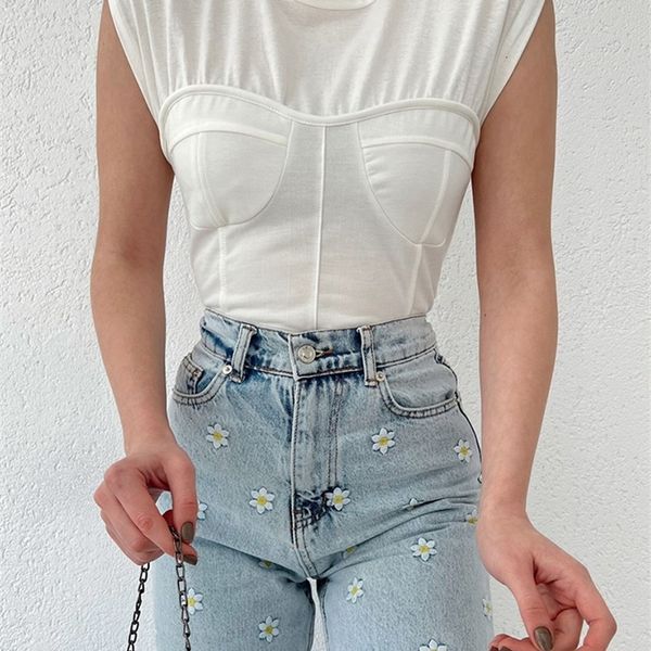 women's t shirt articat summer see through female t sleeveless elegant crop round neck slim fit ladies tee women 230105, White
women's t shirt articat summer see through female t sleeveless elegant crop round neck slim fit ladies tee women 230105, White