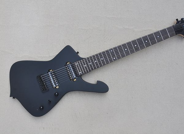 8 strings matte black electric guitar with rosewood fretboard 24 frets customizable
8 strings matte black electric guitar with rosewood fretboard 24 frets customizable